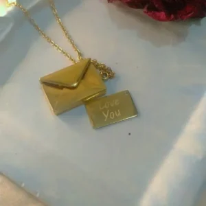 Secret Love Letter Envelope Necklace