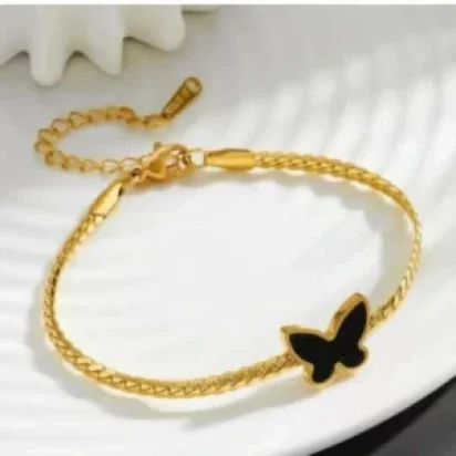 Gold butterfly bracelet
